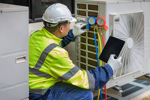 Professional Hvac technician working in Lake George, NY